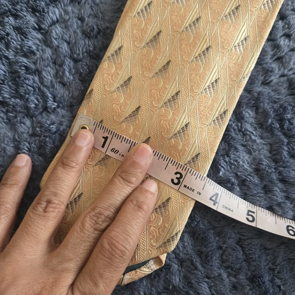 Ermegildo Zenga Peach Colored Silk Tie